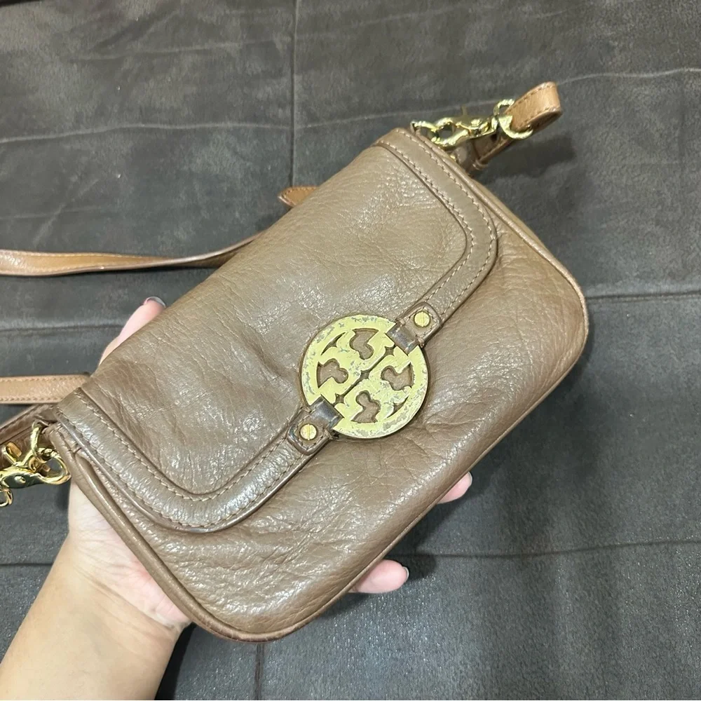 💯 Authentic Tory Burch Amanda Crossbody Shoulder Bag Purse Rare Vintage Y2K - Picture 4 of 13